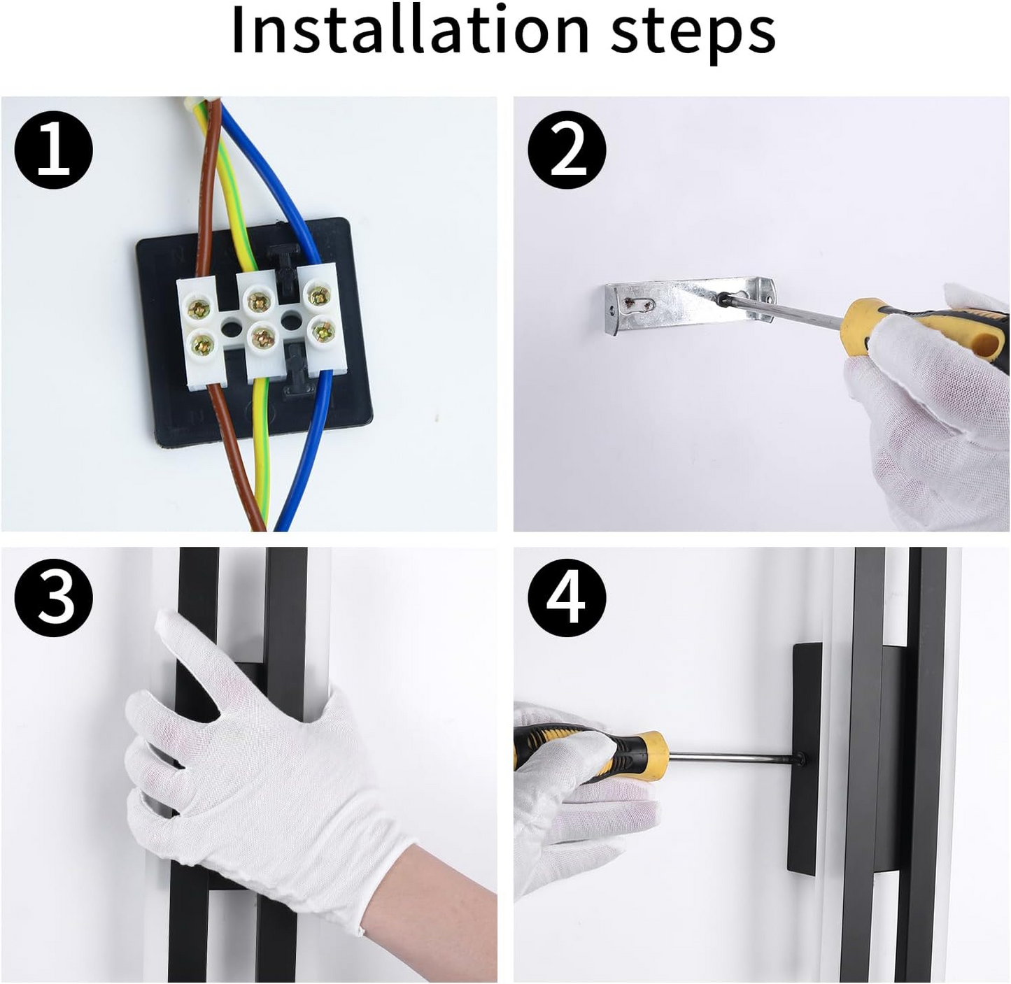 Aplique de pared LED de metal acrílico, accesorio de iluminación