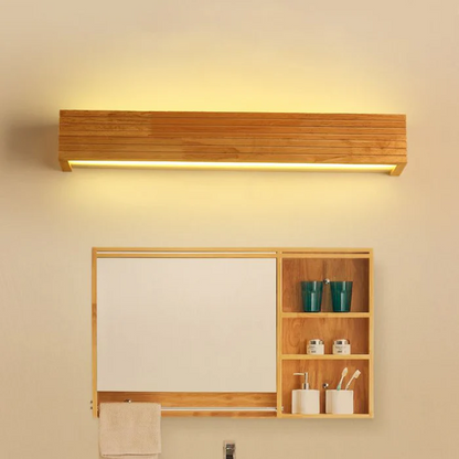 Applique murale moderne en bois avec LED
