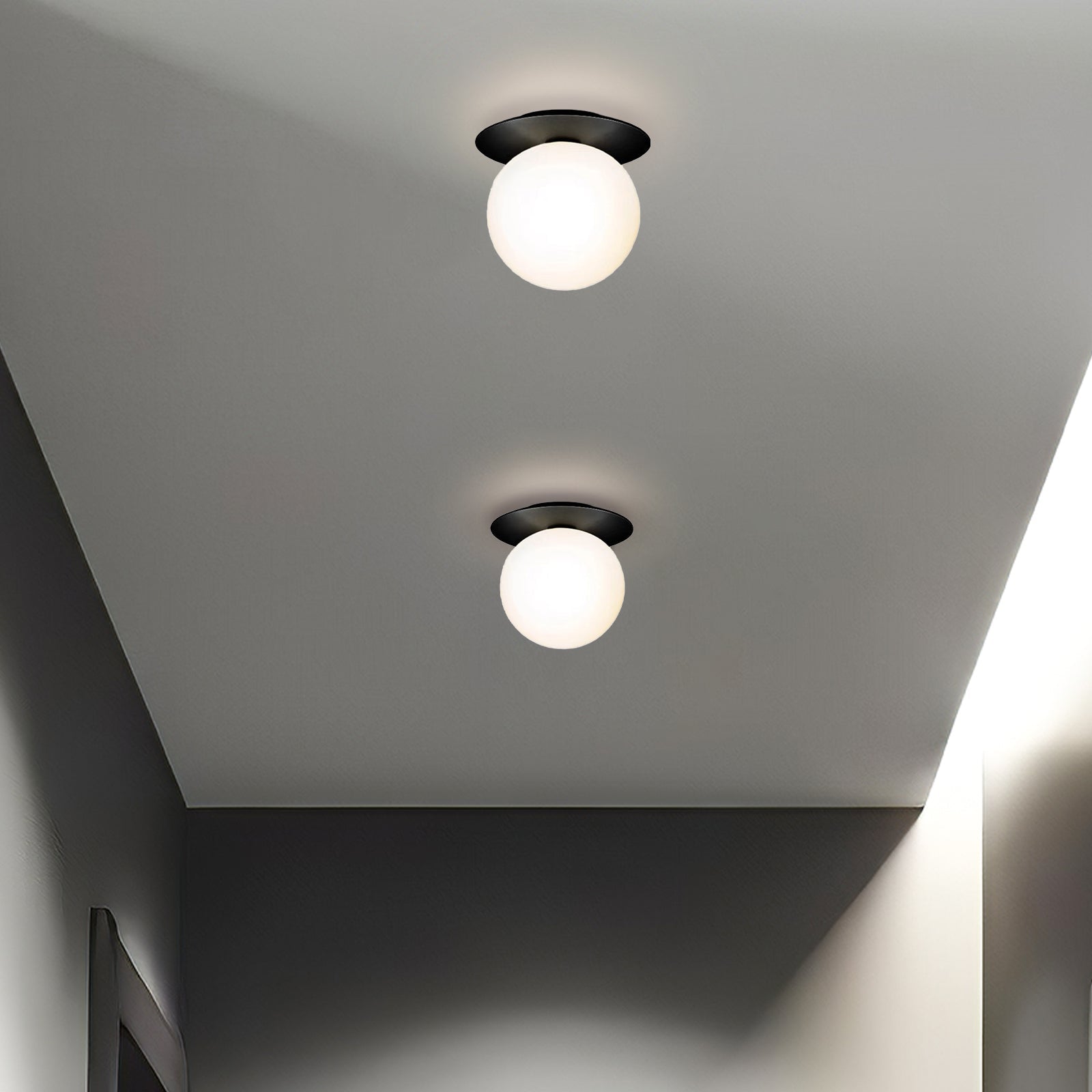 Contemporary Glass Ceiling Lights for Hallways - Stylish Illumination Solutions for Modern Interiors