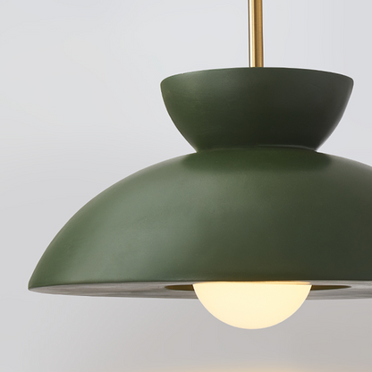Pendant Light with Resin Shade for Dining Room