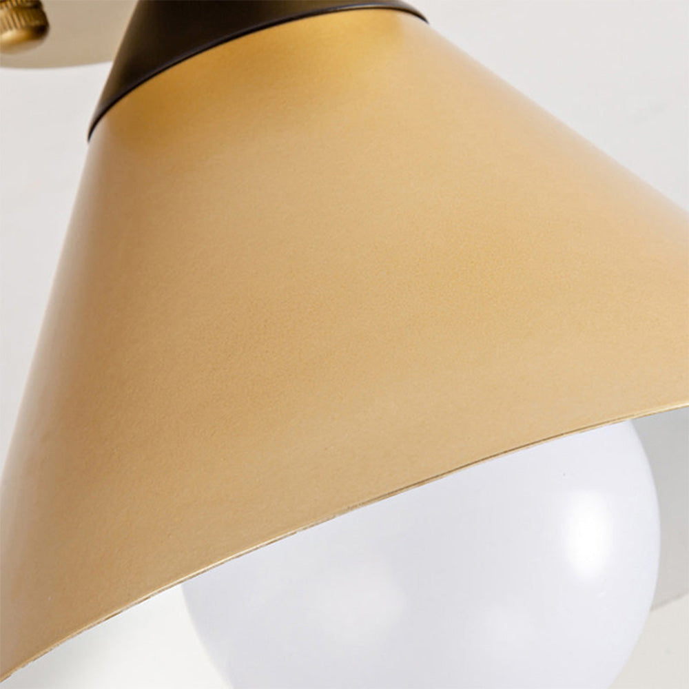 Modern Gold Flush Ceiling Light for Hallway - Elegant Contemporary Lighting Fixture for Stylish Home Interiors