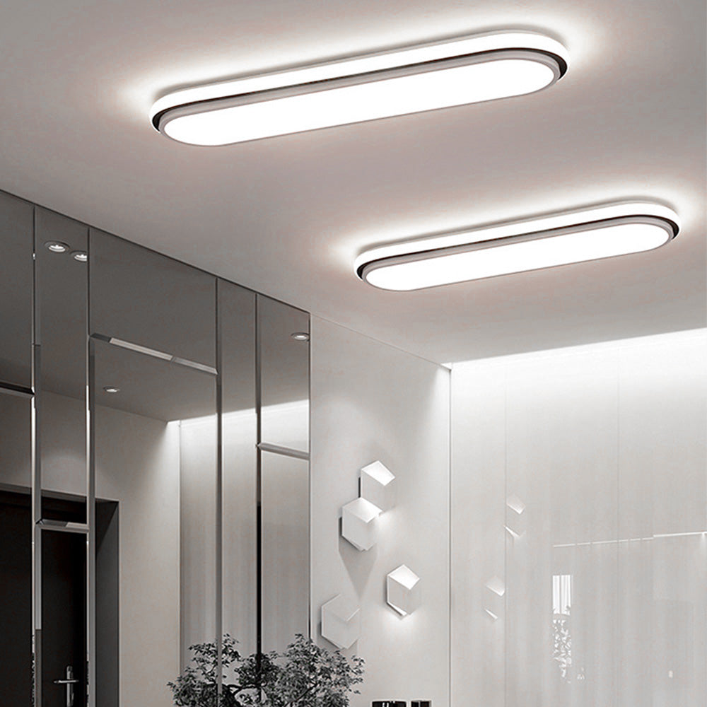 Sleek Modern LED Flush Mount Ceiling Light Fixture for Contemporary Home Interiors and Bright Illumination