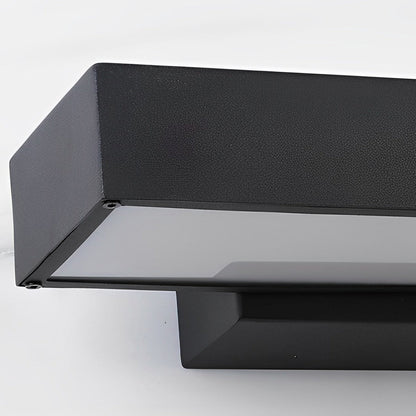 Applique murale extérieure en acier inoxydable noir