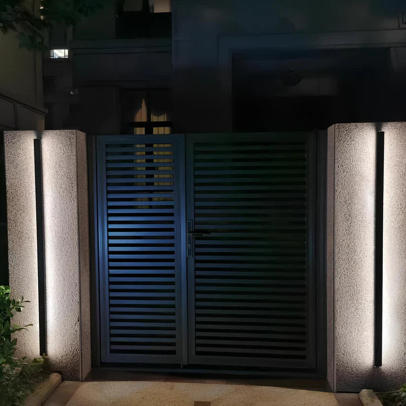 Outdoor Wall Light Aluminium Modern LED Sconce