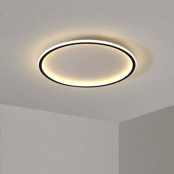 Nordic Style Round LED Ceiling Light Fixture - Modern Disc Design for Elegant Home Illumination and Energy Efficiency