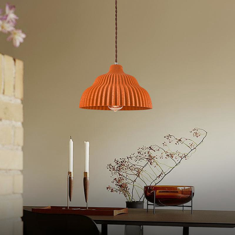 Wabi Sabi Art Resin Pendant Light for Dining Room - Unique Hanging Lamp for Stylish Home Decor and Ambient Lighting