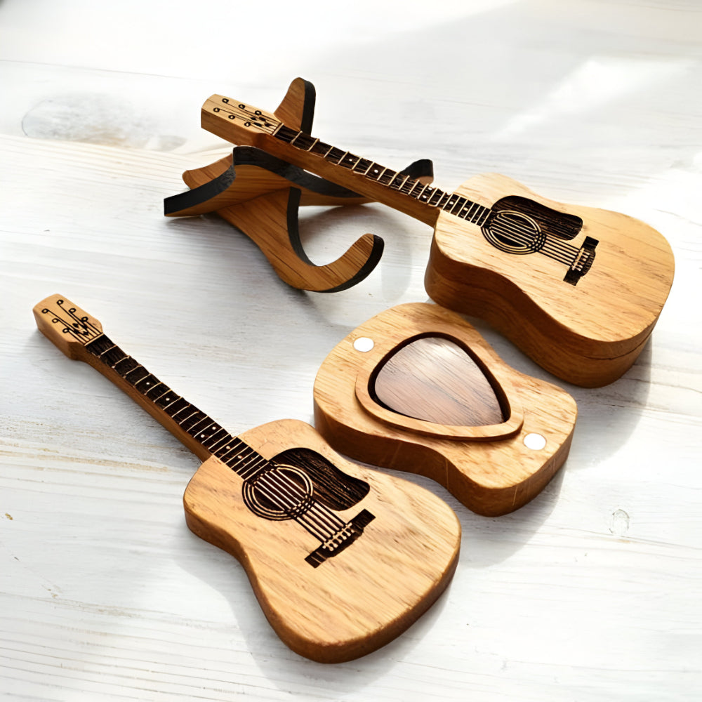 Acoustic Guitar Pick Storage Box