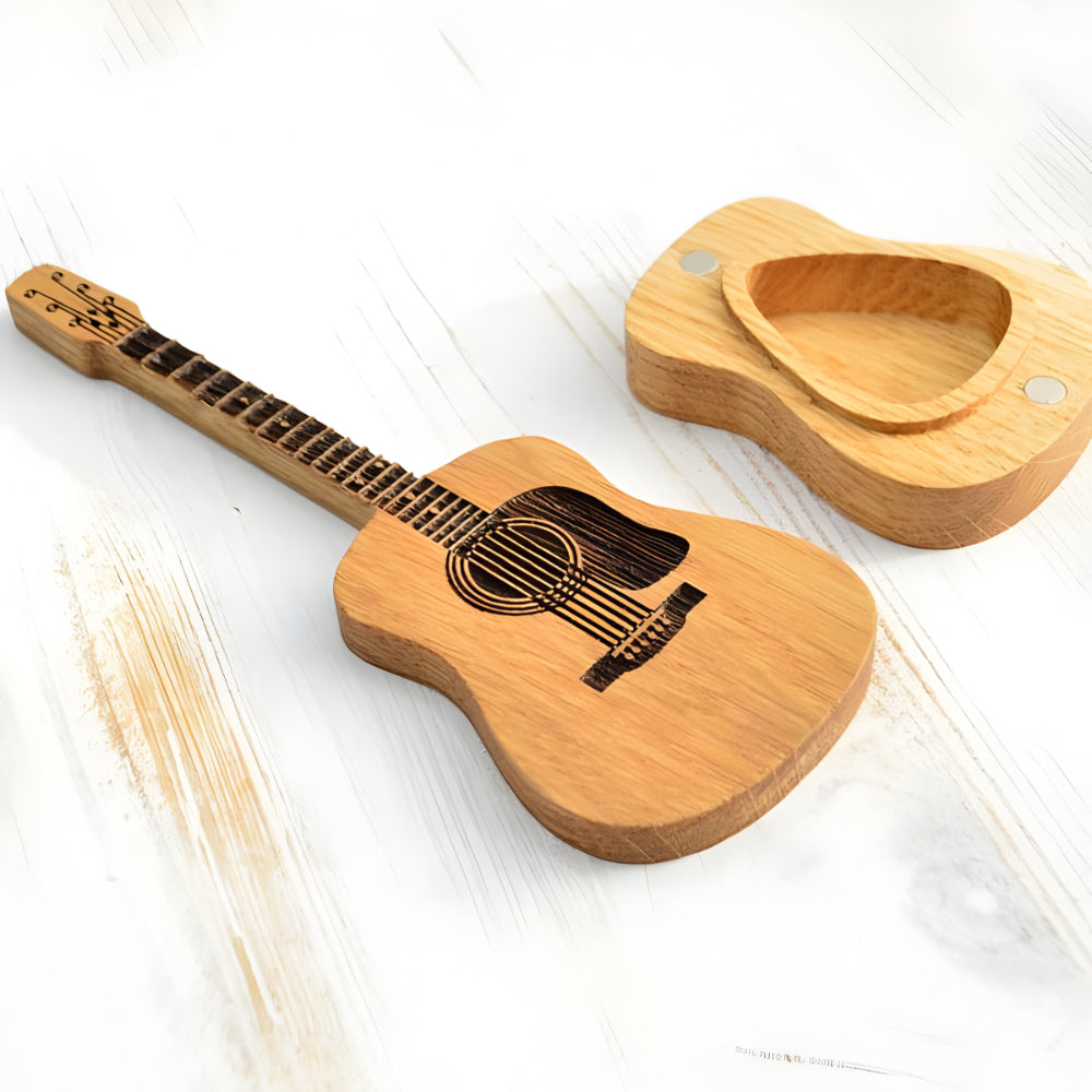 Acoustic Guitar Pick Storage Box