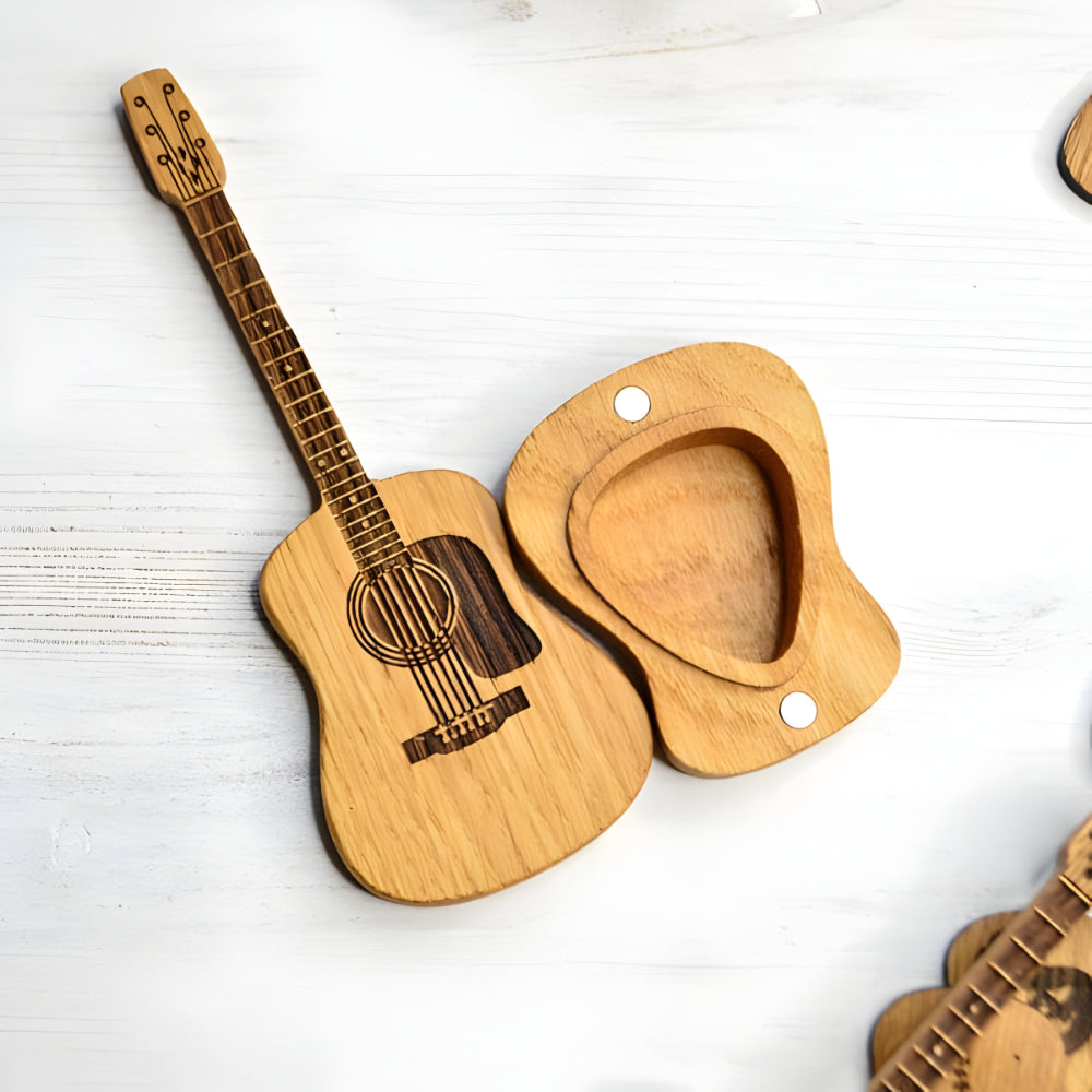 Acoustic Guitar Pick Storage Box