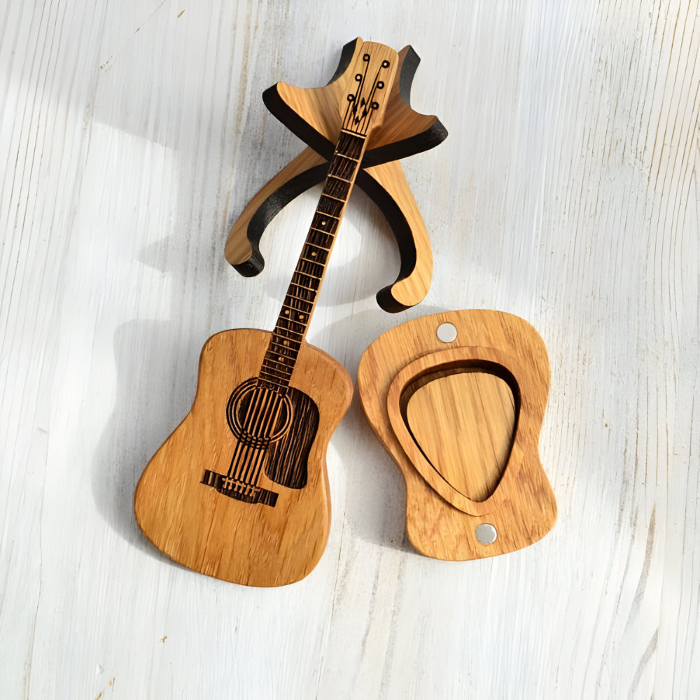 Acoustic Guitar Pick Storage Box