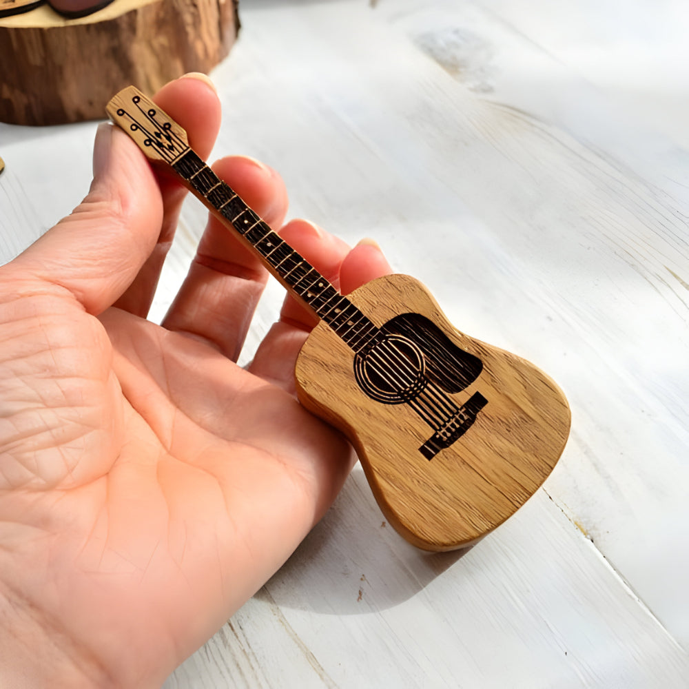 Acoustic Guitar Pick Storage Box