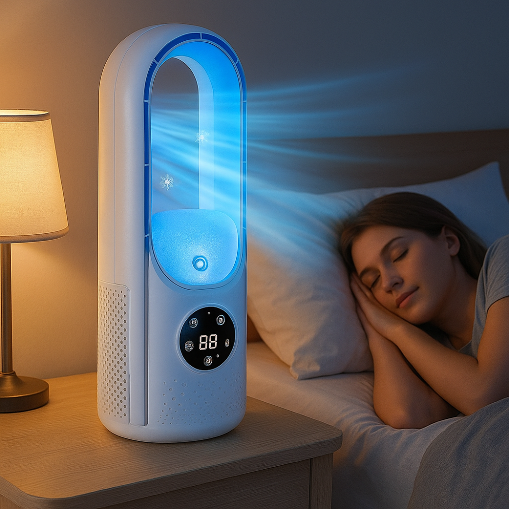 Klimatyzator bezłopatkowy przenośny chłodzący cichy energooszczędny