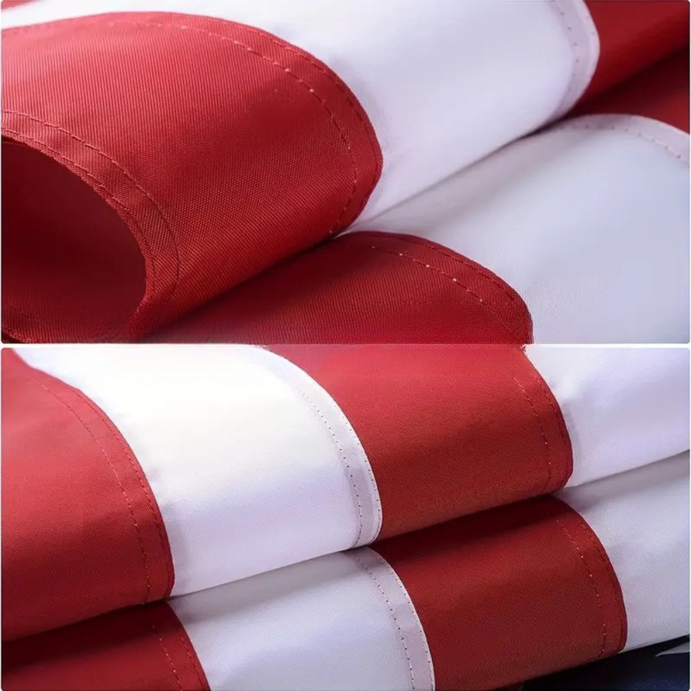 Bandera Americana Exterior de Poliéster Resistente con Estrellas Bordadas