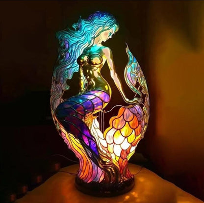 Stained Glass Animal Lamp Home Decor