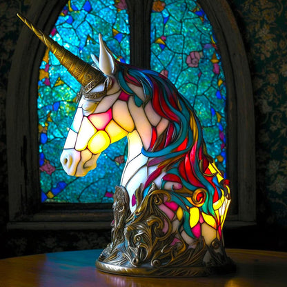 Stained Glass Animal Lamp Home Decor