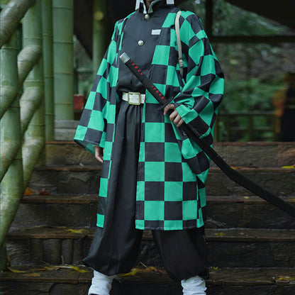 Costume de cosplay d'anime | Uniforme avec cape kimono