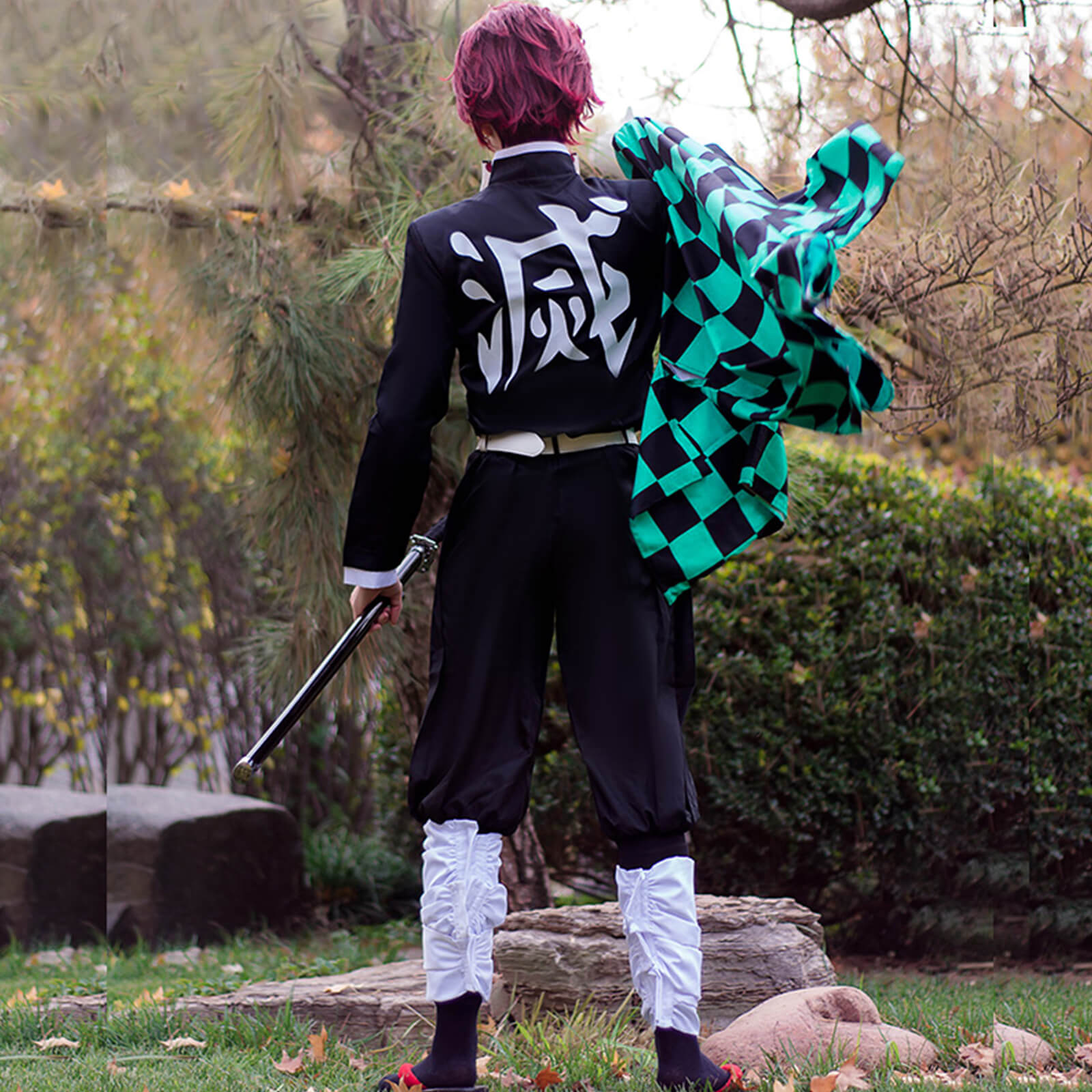 Disfraz de Halloween de Cosplay de Anime | Uniforme con Capa de Kimono