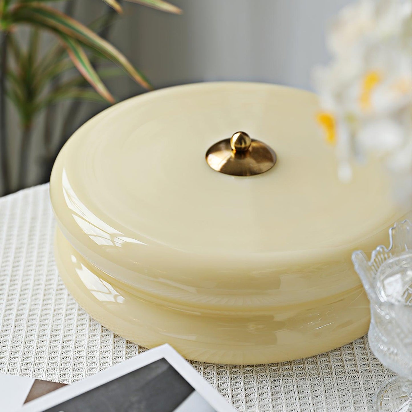 Plafonnier LED à montage affleurant moderne vintage