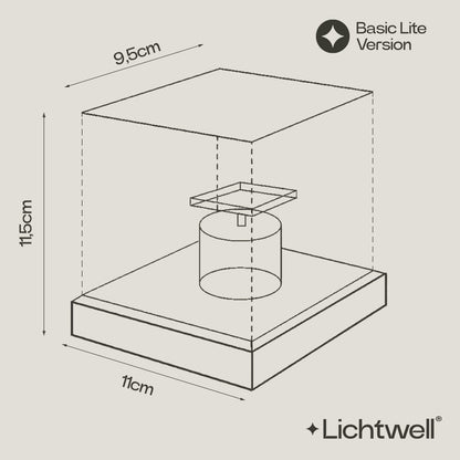 Lámpara de mesa LED con efecto de ondas de agua