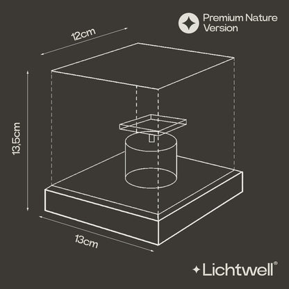 Lámpara de mesa LED con efecto de ondas de agua