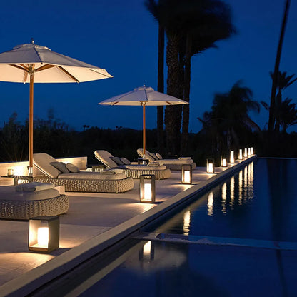 Lampe sur pied extérieure Métal Lumière LED Solaire