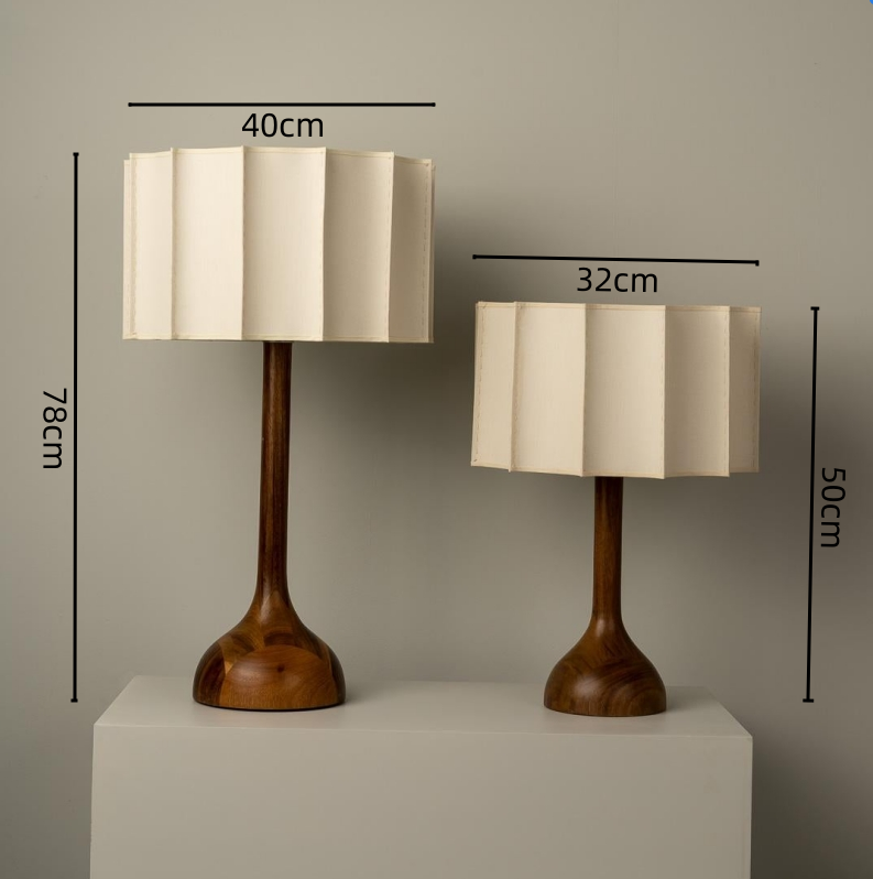 Wabi Sabi Artisan Wooden Table Lamp – Elegant, Unique Design for Stylish Home Lighting and Ambient Decor