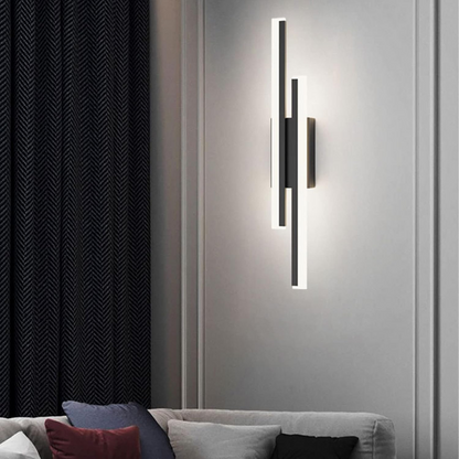 Aplique de pared LED de metal acrílico, accesorio de iluminación