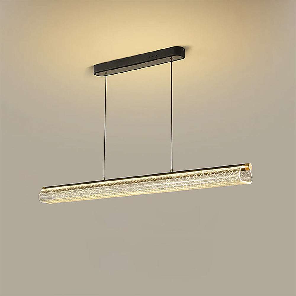 Nordic Modern Long LED Island Light Fixture for Contemporary Kitchen Spaces and Dining Areas