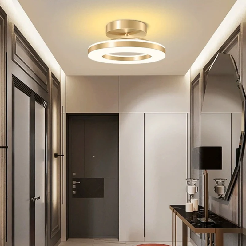 Elegant Gold LED Ceiling Lights for Living Room - Modern Lighting Fixtures for Stylish Home Décor and Ambiance