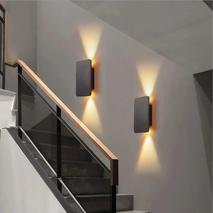 Wall Light Modern Metal Rectangular LED Indoor