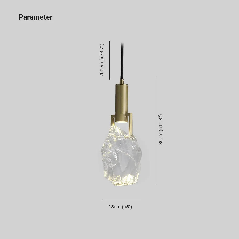 Suspension Luminaire Verre Cristal Lampe Suspendue Moderne