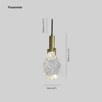Suspension Luminaire Verre Cristal Lampe Suspendue Moderne