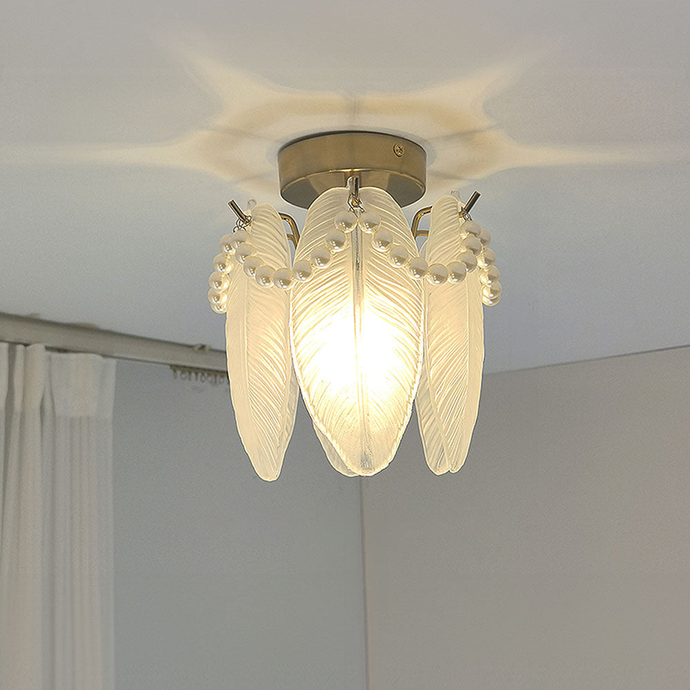 Sophisticated Glass Ceiling Light Fixture for Living Room Elegance and Style - Perfect Illumination for Your Home Decor