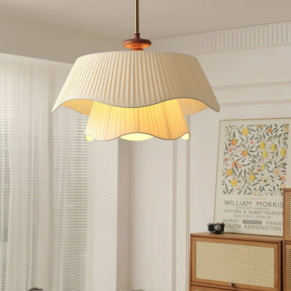 Pendant Light Vintage Fabric Ceiling Fixture