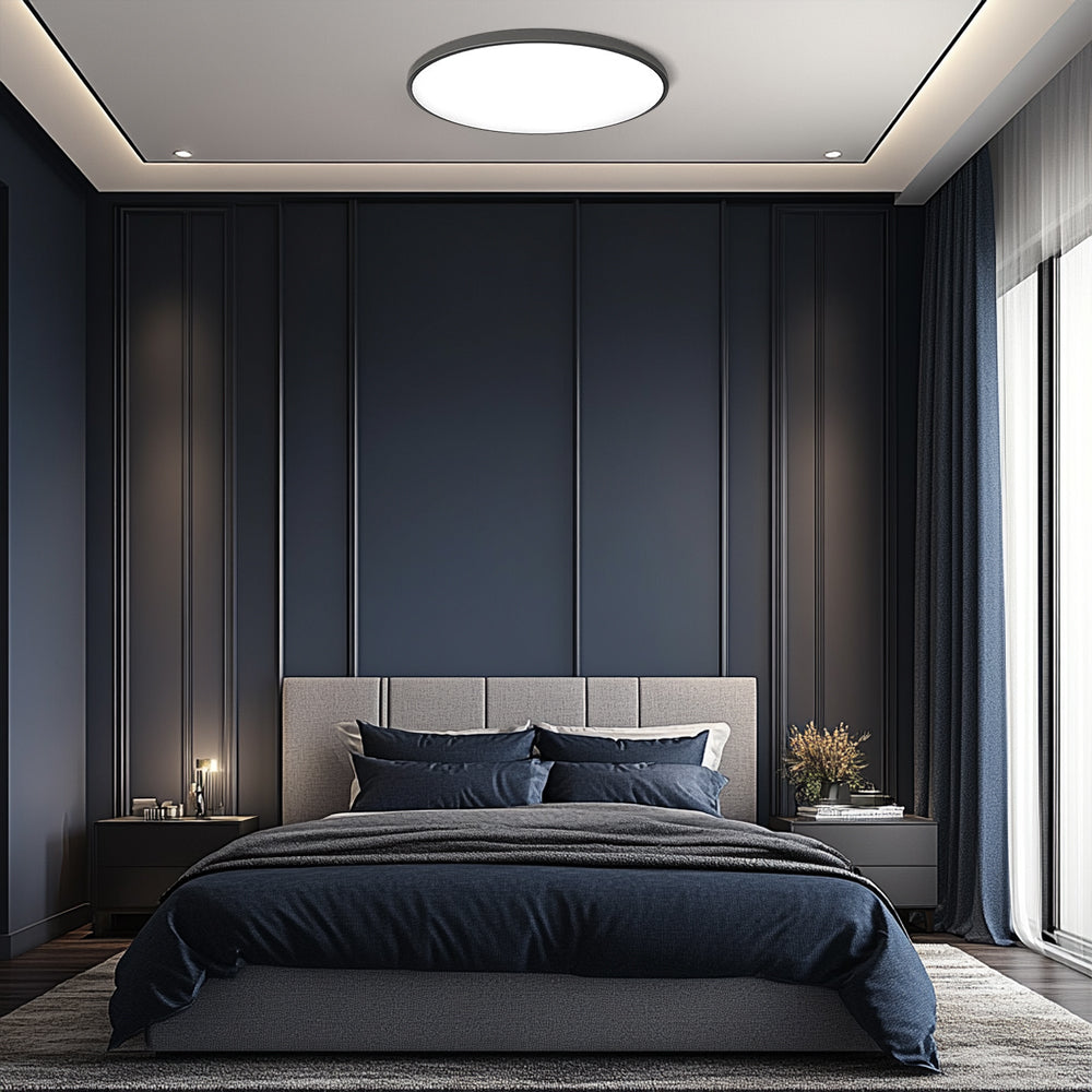 Sleek Minimalist Round LED Ceiling Light Fixture for Modern Home Interiors – Energy Efficient and Stylish Illumination