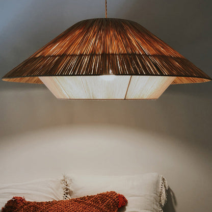Pendant Light Boho Natural Woven Ceiling Lamp