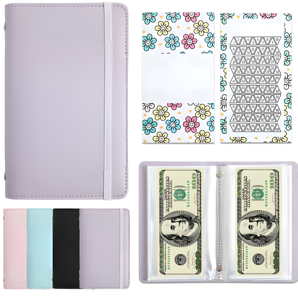 Archivador de libros de almacenamiento económico Sobres para dinero A6 Rastreador de ahorros