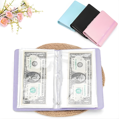 Raccoglitore per libri di archiviazione economico A6 Buste per soldi Tracker di risparmio