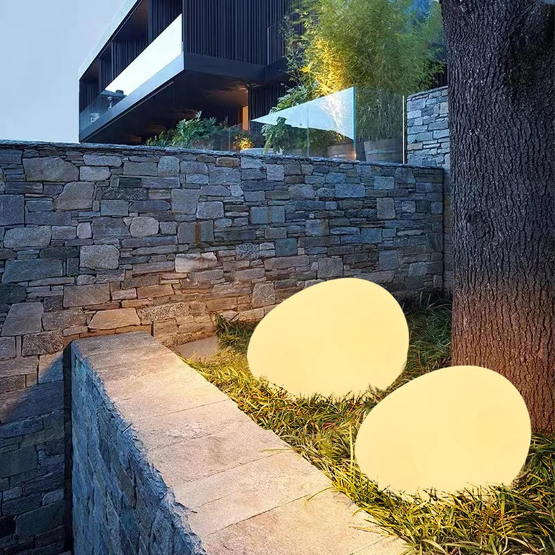 Garden lights waterproof LED stone effect