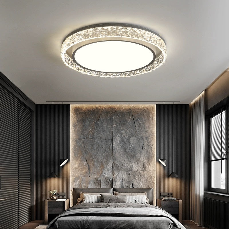 Sleek Minimalist Flush Mount Iron Ceiling Light Fixture for Modern Home Interiors and Elegant Lighting Solutions