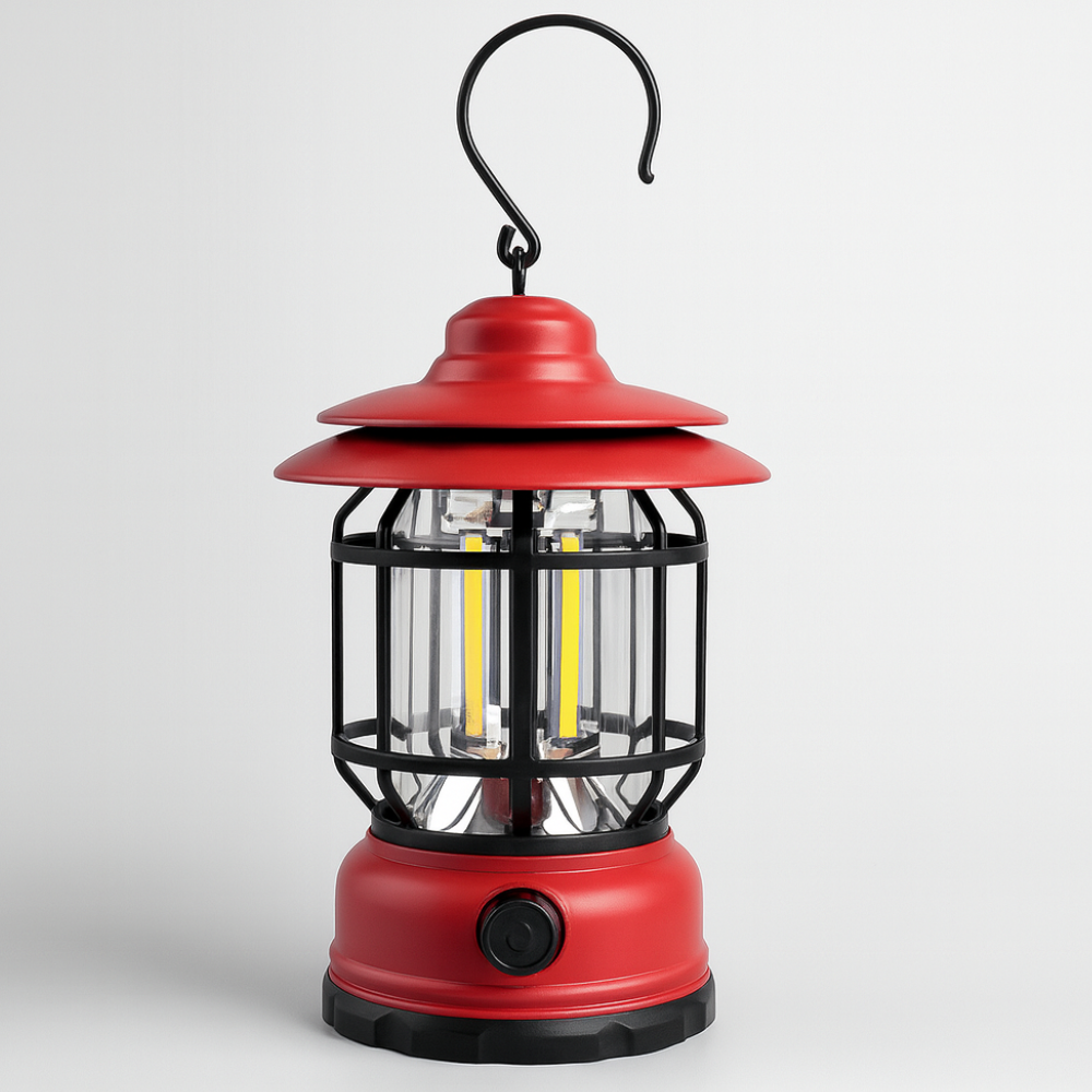 Lámpara de camping luces LED retro portátil magnética recargable