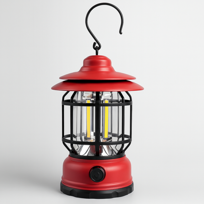 Lámpara de camping luces LED retro portátil magnética recargable