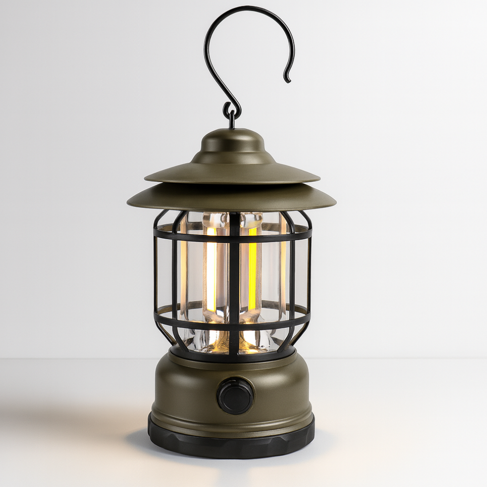 Lámpara de camping luces LED retro portátil magnética recargable