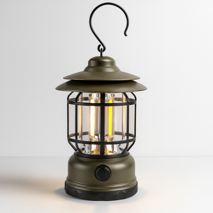 Lámpara de camping luces LED retro portátil magnética recargable