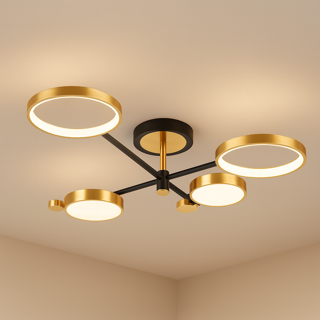 Luces de techo Iluminación moderna LED regulable Lámpara para sala de estar