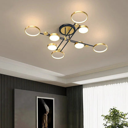 Luces de techo Iluminación moderna LED regulable Lámpara para sala de estar