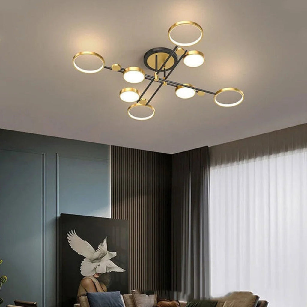 Luces de techo Iluminación moderna LED regulable Lámpara para sala de estar