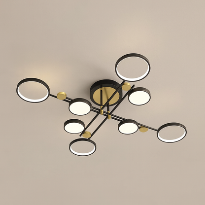 Luces de techo Iluminación moderna LED regulable Lámpara para sala de estar