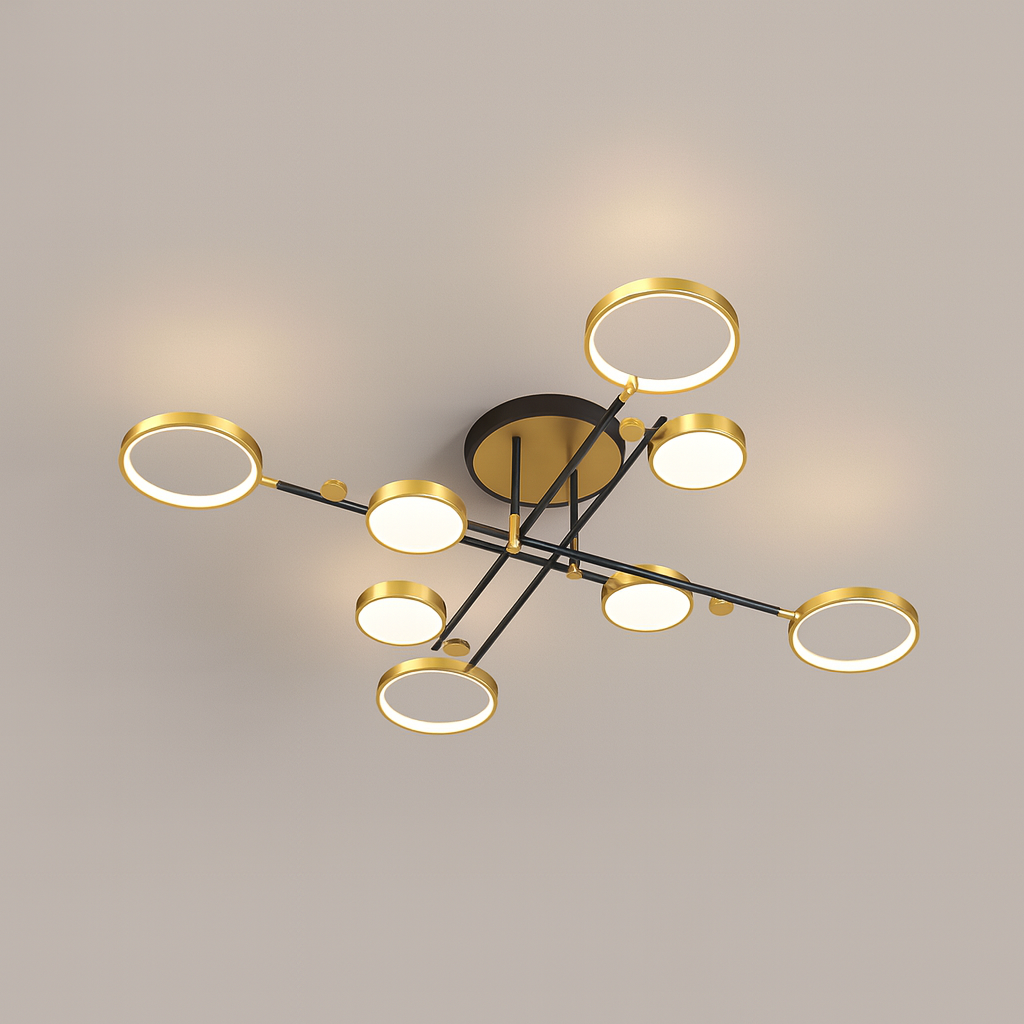 Luces de techo Iluminación moderna LED regulable Lámpara para sala de estar