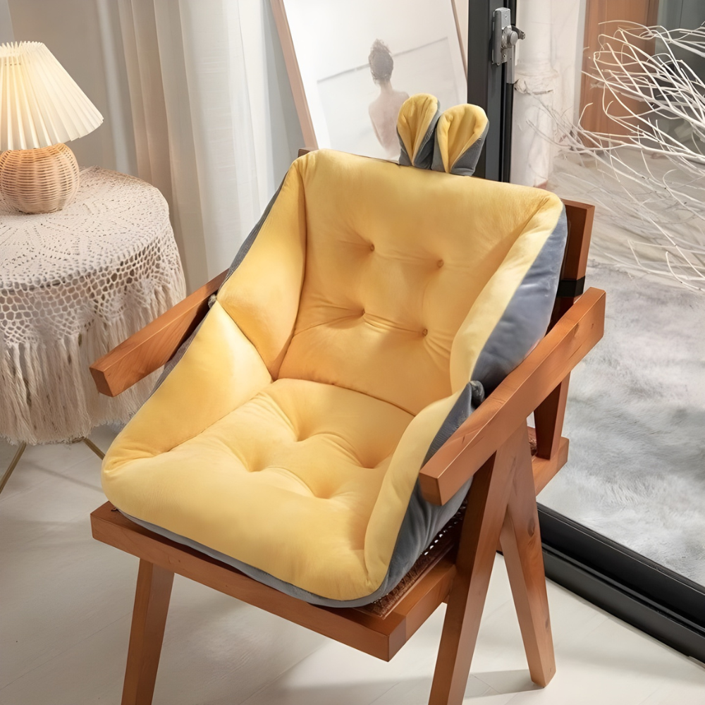 Thick Padded Chair Cushion Lumbar Support